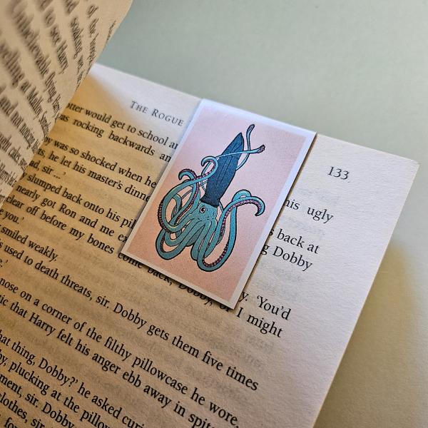 Buchmagnete Lesezeichen Handgemalt und einzigartig  Design by Tabea  Magnet Nr. 4